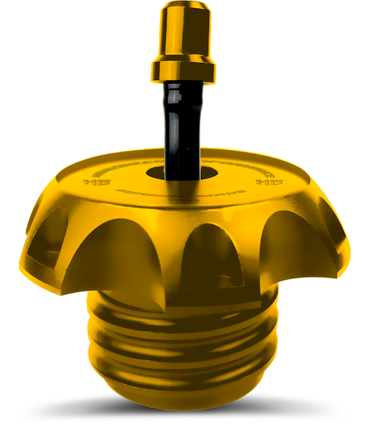 Vented Gas Cap gold